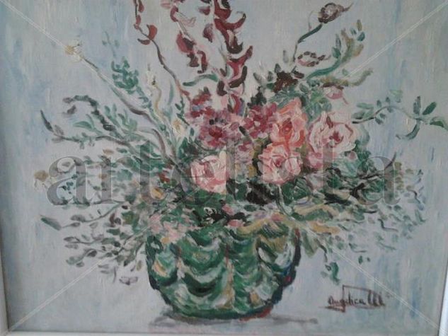 Sala casa Óleo Lienzo Floral