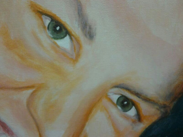 MIKE, detalle Acrylic Canvas Portrait