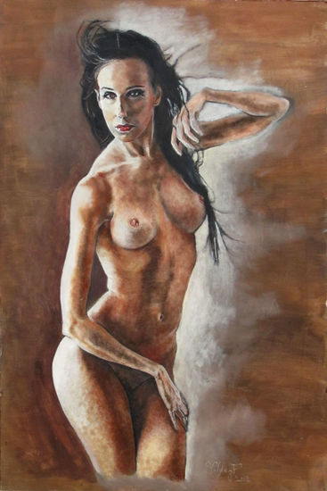 MODELO Oil Panel Nude Paintings