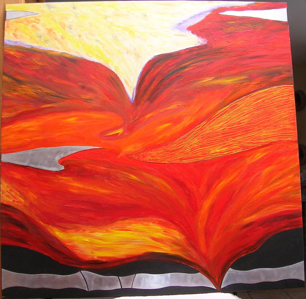rojo abstracto