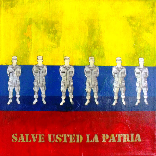 Salve usted la patria Acrylic Canvas Figure Painting