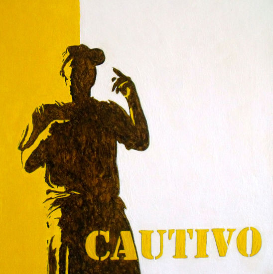 De la serie CAUTIVO Acrylic Canvas Figure Painting