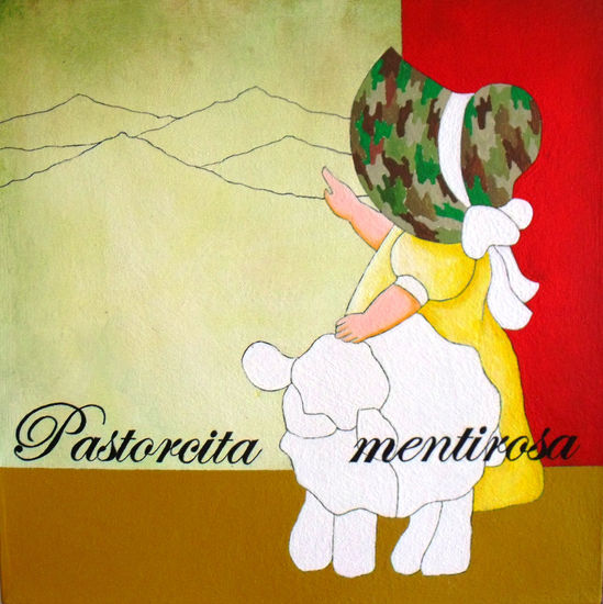 Pastorcita Mentirosa Acrylic Canvas Landscaping