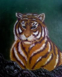 TIGRE Mixed media Canvas Animals