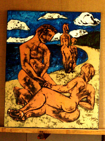 LOS DEL MAR Oil Canvas Nude Paintings