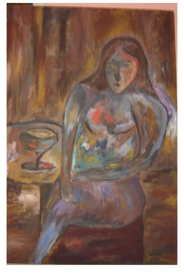 sin titulo Oil Canvas Figure Painting