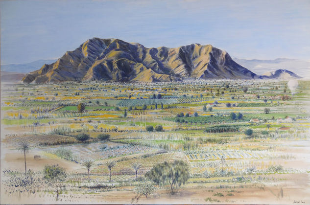 Vega Baja y sierra de Callosa de Segura Oil Canvas Landscaping