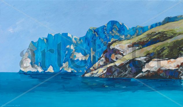 Cala Sant Vicenç Oil Canvas Marine Painting