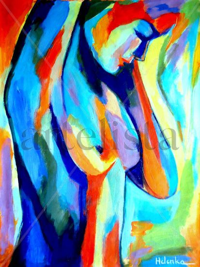 Broken woman Acrylic Canvas Nude Paintings