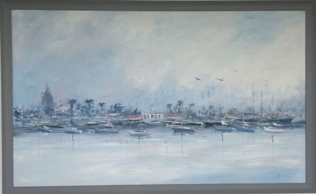 Punta del Este Oil Canvas Landscaping