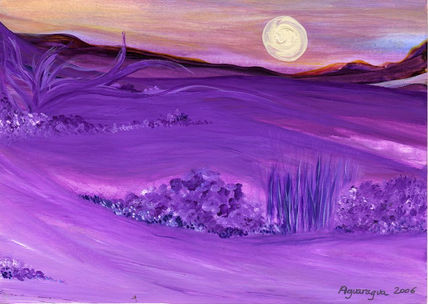 Paisaje violeta