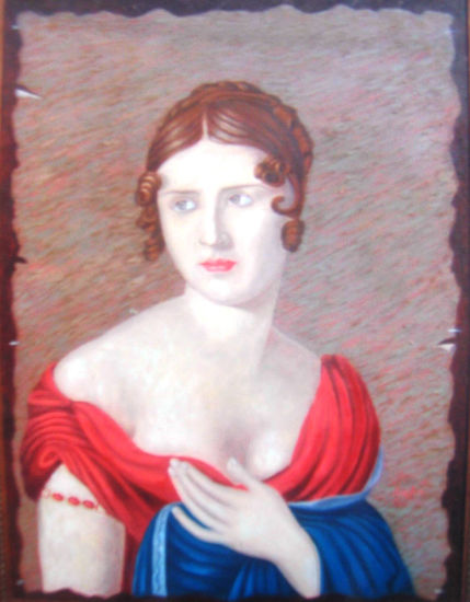 Paulina Bonaparte( obra orig. de S.G Counis) Óleo Tela Retrato