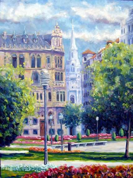La plaza Elíptica,...