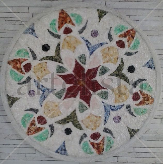 MANDALA MOSAICO DE PIEDRAS