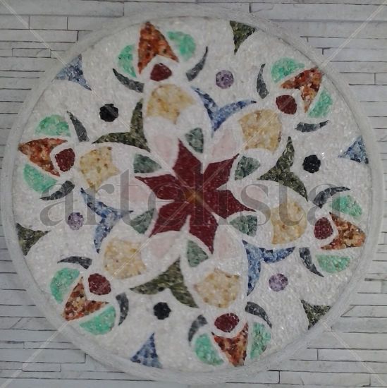 MANDALA MOSAICO DE PIEDRAS 