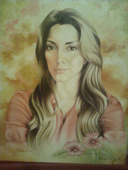 Verde es vida, verde es paz, naturaleza Oil Canvas Portrait