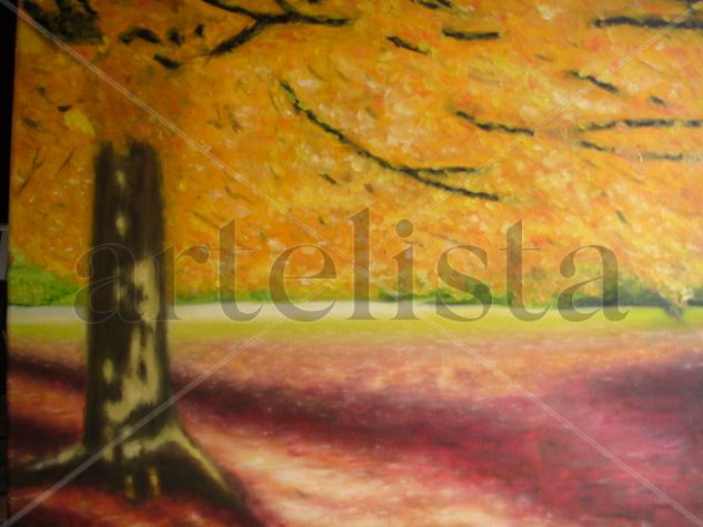 Outono Oil Canvas Landscaping