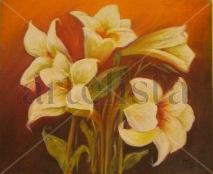 Lirium Oil Canvas Floral Painting