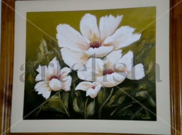 "Mis Flores" Oil Canvas Floral Painting