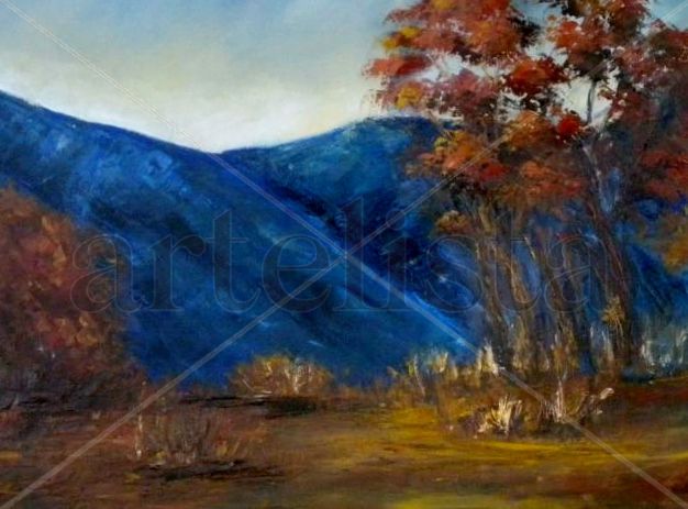 "Paisajes de Merlo" Oil Canvas Landscaping