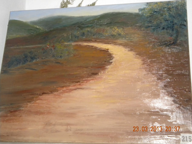 "Camino de Achiras" Oil Canvas Landscaping