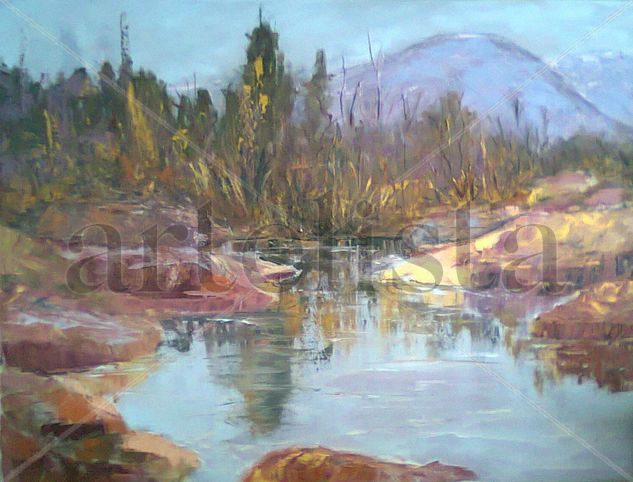 "Mi lugar en el mundo" Oil Canvas Landscaping