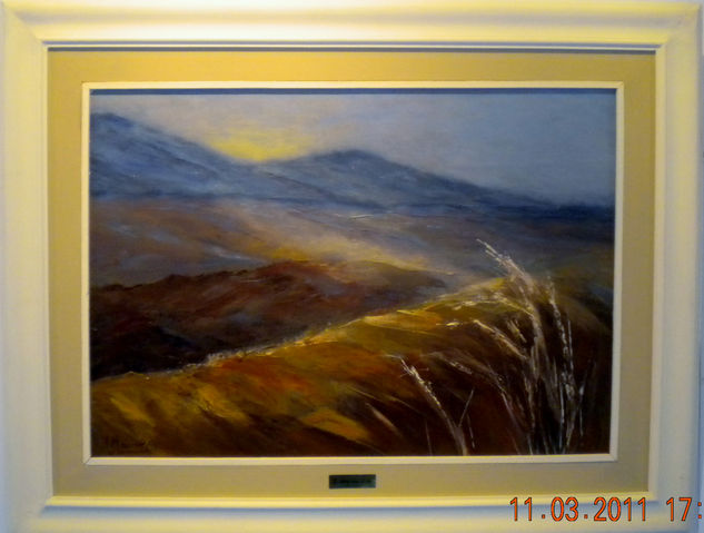 "El último rayo de luz" Oil Canvas Landscaping