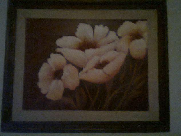 "Mis Flores" Óleo Lienzo Floral