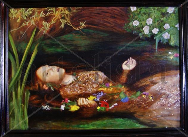 ophelia by Millais (detail)