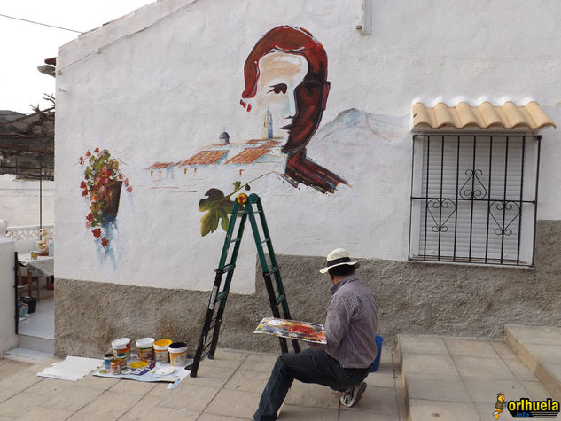 MURALES DE SAN ISIDRO ORIHUELA 2013 HOMENAJE A MIGUEL HERNANDEZ Acrylic Others Landscaping