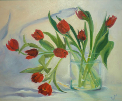 Tulipanes rojos