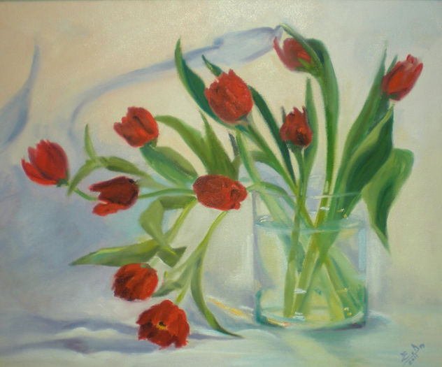 Tulipanes rojos