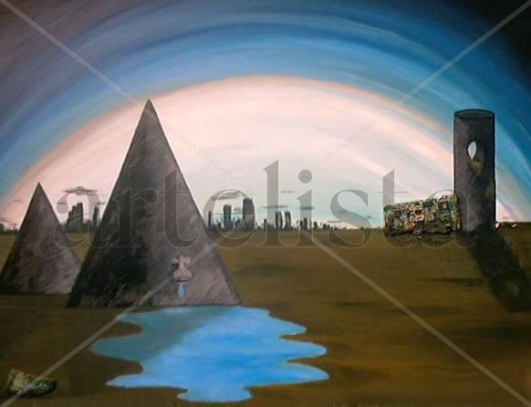 " CIUDAD DEL MAS ALLA " Oil Panel Others