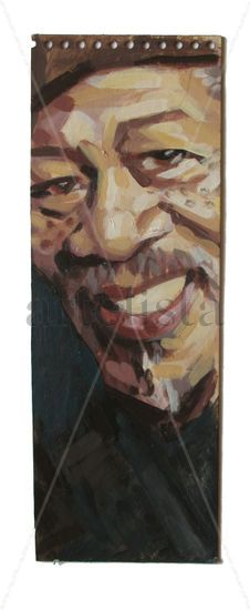 Morgan freeman Acrylic Others Portrait