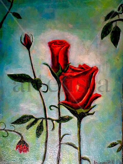 PARA TI Oil Canvas Floral Painting