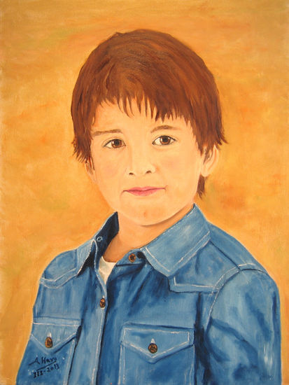 Retrato de David Oil Canvas Portrait