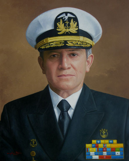 Homero Arellano Oil Canvas Portrait