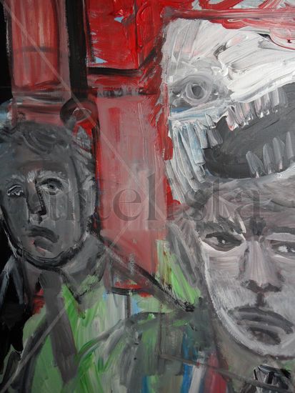 3 états Acrílico Lienzo Retrato