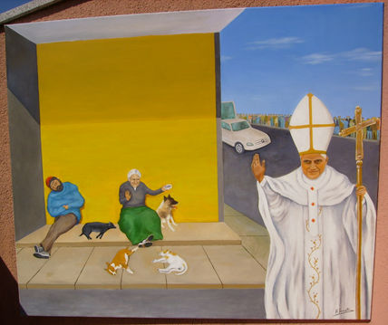 El Papa y los mendigos