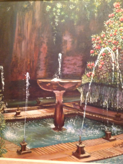 Fuente de la Sultana Oil Canvas Landscaping