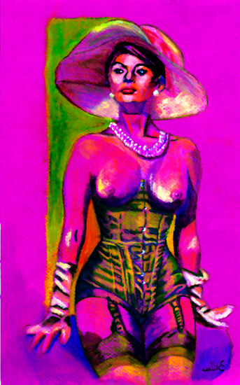 SOFIA LOREN Mixed Media