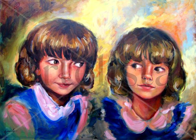 nenita maría Oil Canvas Portrait