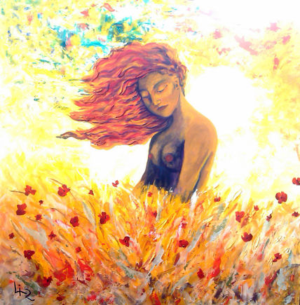 Mujer en amarillo