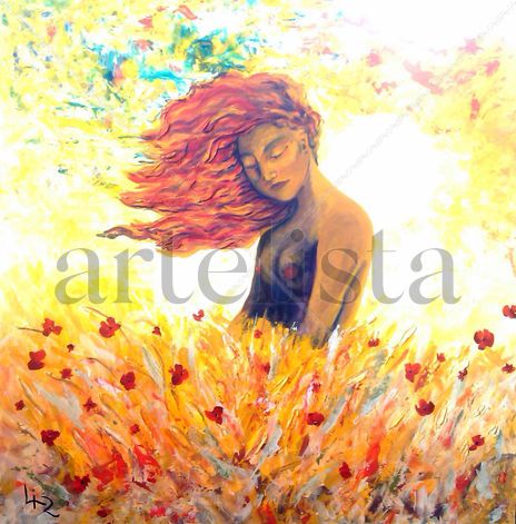 Mujer en amarillo