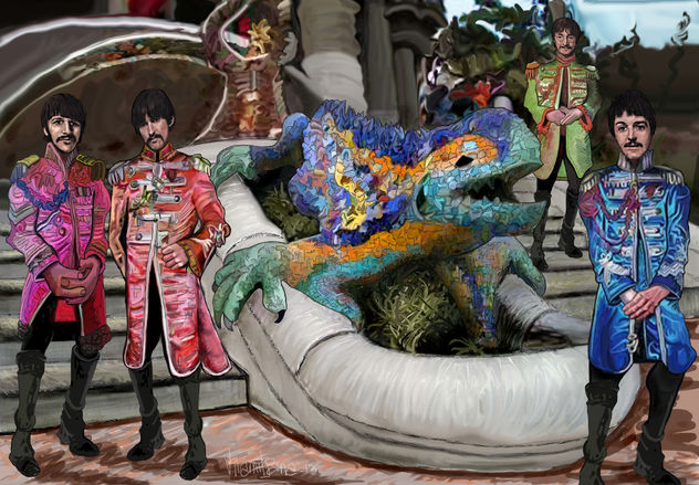 El Parque Güell visitado por los Beatles