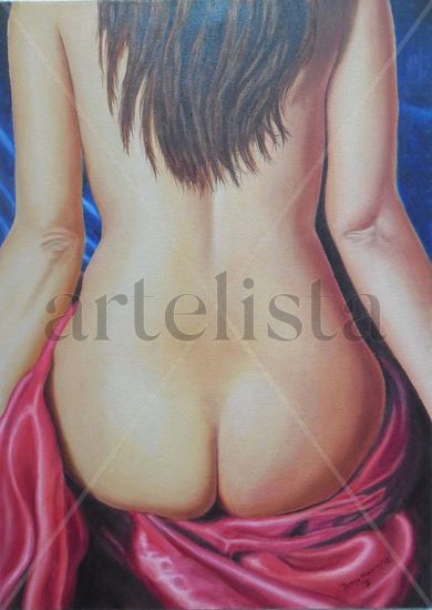 Deidad de Espaldas Oil Canvas Nude Paintings