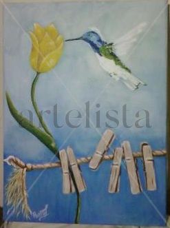 Colibri Urbano Oil Canvas Landscaping