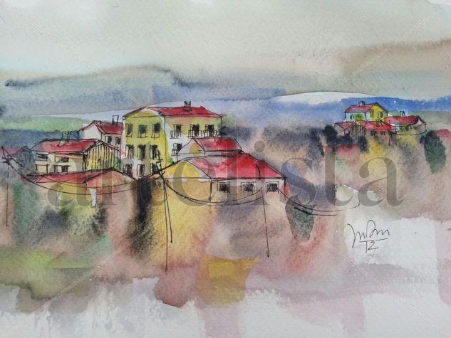 Paisagem Urbana Watercolour Paper Landscaping