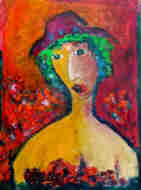 LAUBAR - SIMPLE WOMAN - OIL ON CANVAS PRINT  1/10 2013 Oil Canvas Portrait