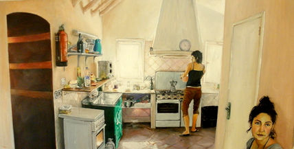 Ana en la cocina